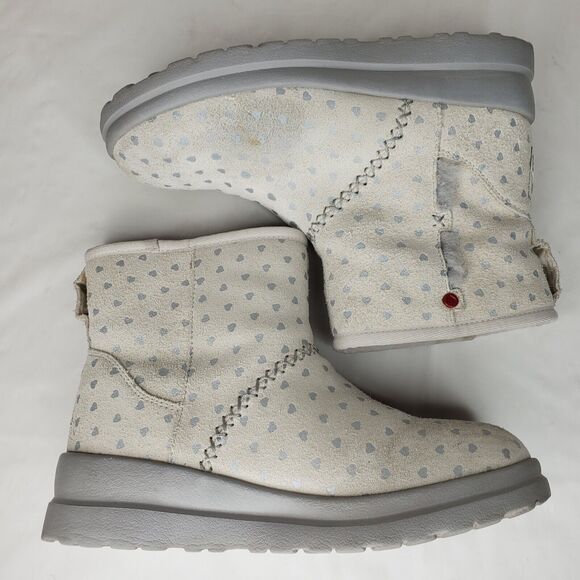 UGG Classic Mini II Boot Womens Size US 6 Hibiscus White - Picture 5 of 8